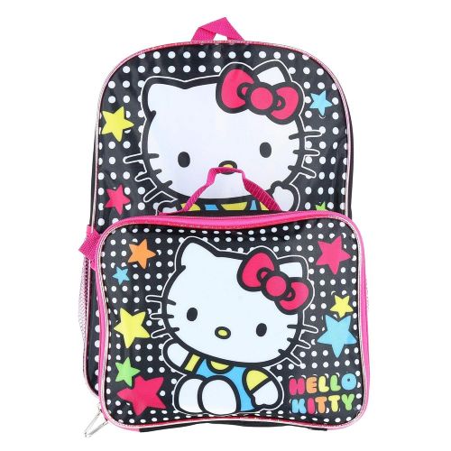  Royal Connextion Sanrio Hello Kitty 16 Backpack With Detachable Matching Lunch Box