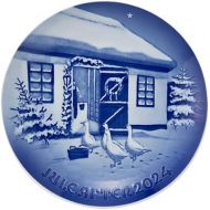 Royal Copenhagen Bing & Grøndahl Blue Collectibles 2024 Christmas Plate 7.1