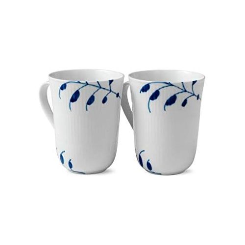  로얄코펜하겐Royal Copenhagen Mussel Mega Blue mugs 33 cl 23810 Pack of 2