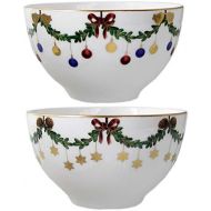 로얄코펜하겐Royal Copenhagen Star Fluted Christmas Serving Pack (2Pieces)