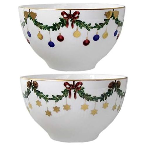  로얄코펜하겐Royal Copenhagen Star Fluted Christmas Serving Pack (2Pieces)