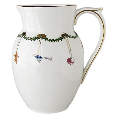  로얄코펜하겐Brand: Royal Copenhagen Royal Copenhagen 1017447 Star Fluted/Xmas Jug 90 cl Porcelain Multi-Coloured