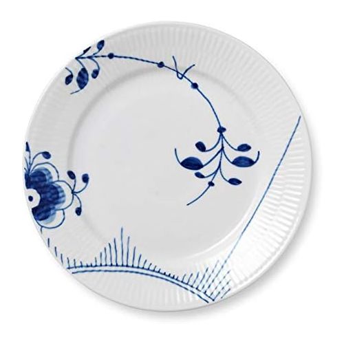  로얄코펜하겐Royal Copenhagen Flat PlatePorcelainDiameter 22cmMusselmalet Mega Blue