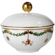 로얄코펜하겐Brand: Royal Copenhagen Royal Copenhagen Star Fluted Christmas Sugar Bowl with Lid 15cl