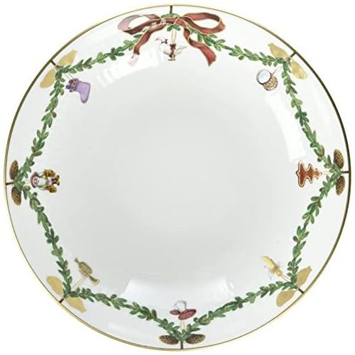  로얄코펜하겐Royal Copenhagen Star Fluted Christmas Bowl on Foot