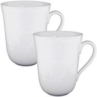 로얄코펜하겐Royal Copenhagen White Ribbed mugs 33 cl, 2 Pieces