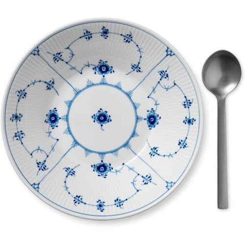  로얄코펜하겐Brand: Royal Copenhagen Royal Copenhagen 1016769Musselmalet Ribbed Plate Deep 24cm Pasta New Shape