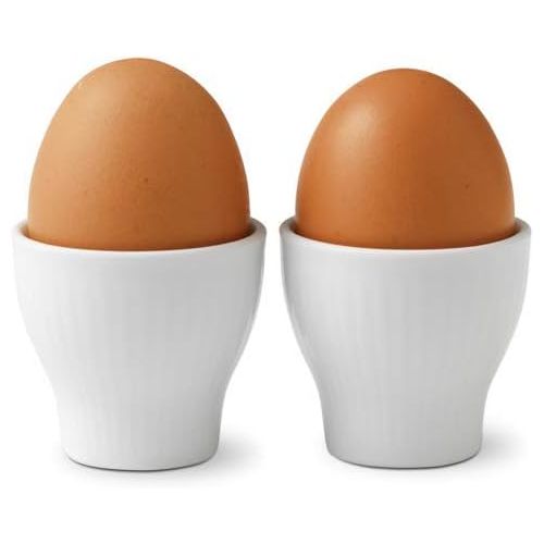  로얄코펜하겐Brand: Royal Copenhagen Royal Copenhagen White Ribbed Egg Cups Set of 2