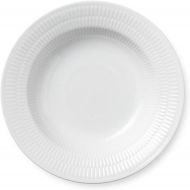 로얄코펜하겐Brand: Royal Copenhagen Royal Copenhagen Flag White Ribbed Soup Plate (21cm)