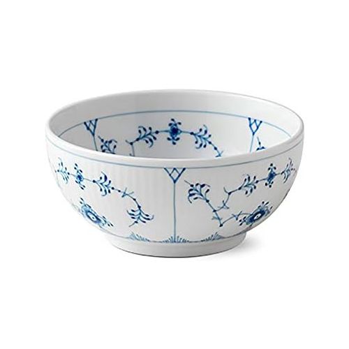  로얄코펜하겐Brand: Royal Copenhagen Royal CopenhagenMusselmalet Ribbed Bowl Diameter 13cm