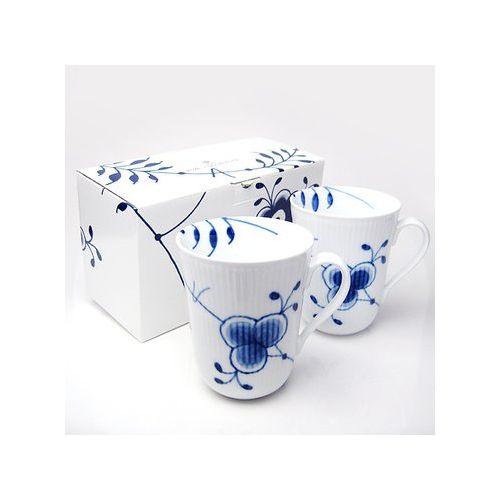  [무료배송]로얄 코펜하겐 Royal Copenhagen ( Blue Fluted mega Pair Mug Cup [ Parallel Import Goods ]