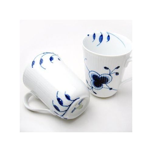  [무료배송]로얄 코펜하겐 Royal Copenhagen ( Blue Fluted mega Pair Mug Cup [ Parallel Import Goods ]