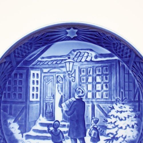  Royal Copenhagen 1994 Year Plate Christmas Shopping [ Parallel Import Goods ]