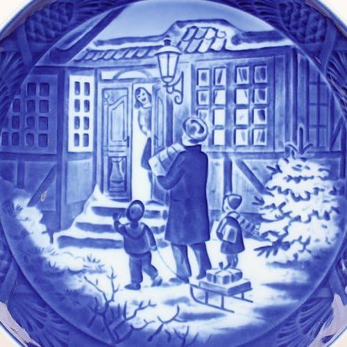  Royal Copenhagen 1994 Year Plate Christmas Shopping [ Parallel Import Goods ]