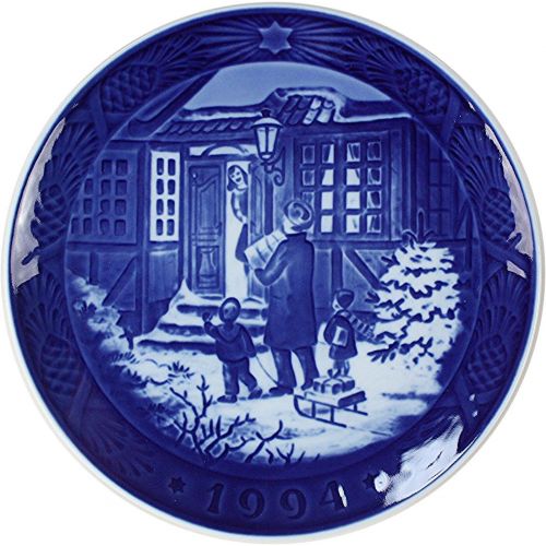  Royal Copenhagen 1994 Year Plate Christmas Shopping [ Parallel Import Goods ]