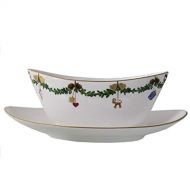 Royal Copenhagen Star Fluted Christmas Gravy Boat