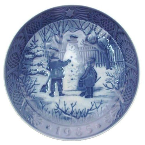  Royal Copenhagen Christmas 1985 plate The Snowman CP1981