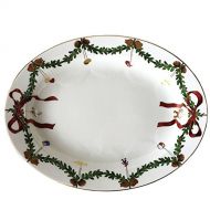 Royal Copenhagen Star Fluted Christmas Oval Platter