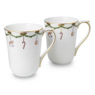 star fluted christmas mug set of 2 by royal copenhagen