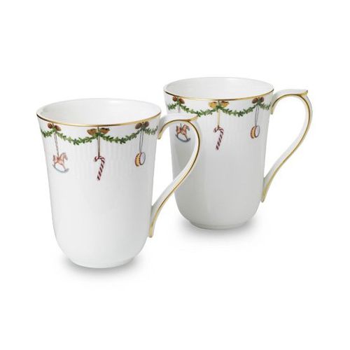  star fluted christmas mug set of 2 by royal copenhagen