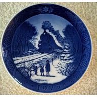 1973 Royal Copenhagen Christmas Plate Train Homeward Bound