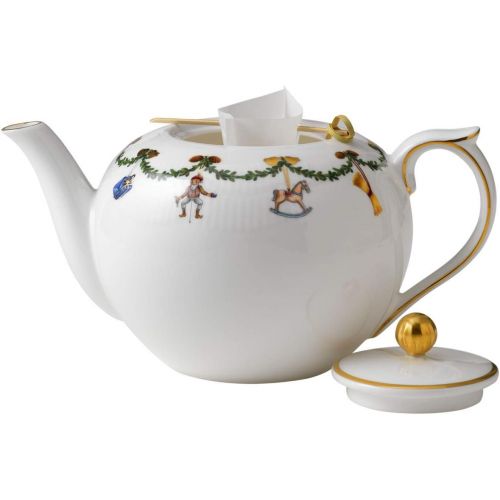  Royal Copenhagen Star Fluted Christmas Teapot