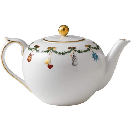  Royal Copenhagen Star Fluted Christmas Teapot