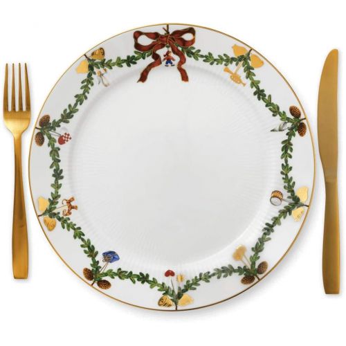  Royal Copenhagen Star Fluted Christmas Dinner Plate