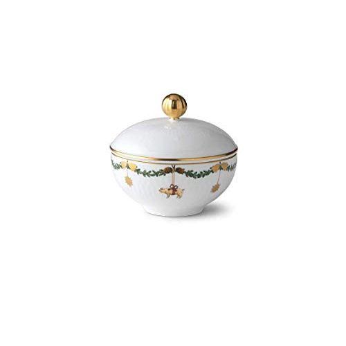  Royal Copenhagen Star Fluted Christmas Sugar Bowl w/Lid