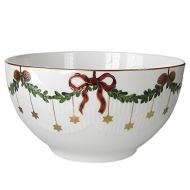 Royal Copenhagen Star Fluted/Xmas Bowl High 180 cl Porcelain Multi Coloured