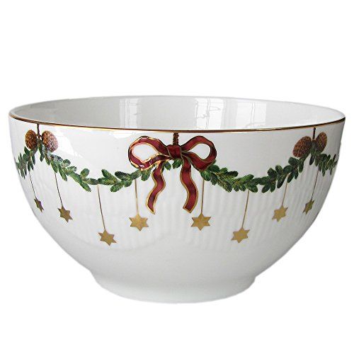  Royal Copenhagen Star Fluted/Xmas Bowl High 180 cl Porcelain Multi Coloured