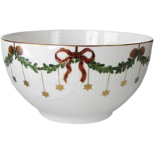  Royal Copenhagen Star Fluted/Xmas Bowl High 180 cl Porcelain Multi Coloured