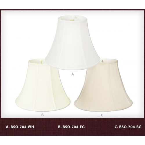  Royal Designs, Inc Royal Designs True Bell Lamp Shade - Black - 4 x 8 x 7.25 - Round Clip