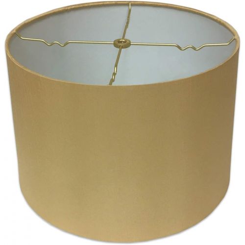  Royal Designs, Inc Royal Designs Shallow Drum Hardback Lamp Shade, Linen Cream, 11 x 12 x 8.5
