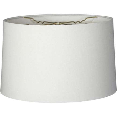  Royal Designs, Inc Royal Designs Shallow Drum Hardback Lamp Shade, Linen Cream, 11 x 12 x 8.5