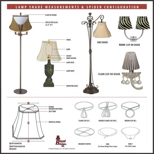  Royal Designs, Inc Royal Designs Shallow Drum Hardback Lamp Shade, Linen Cream, 11 x 12 x 8.5