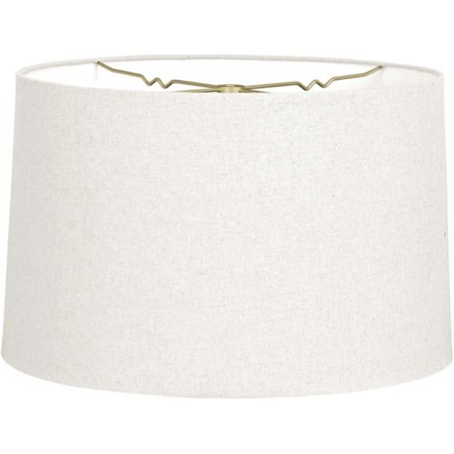  Royal Designs, Inc Royal Designs Shallow Drum Hardback Lamp Shade, Linen Cream, 11 x 12 x 8.5