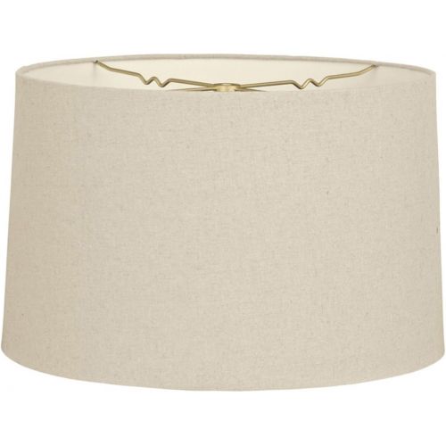  Royal Designs, Inc Royal Designs Shallow Drum Hardback Lamp Shade, Linen Cream, 11 x 12 x 8.5