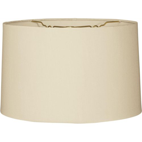  Royal Designs, Inc Royal Designs Shallow Drum Hardback Lamp Shade, Linen Cream, 11 x 12 x 8.5