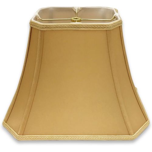  Royal Designs, Inc Royal Designs DSO-68-16EG Rectangle Bell Cut Corner Designer Lamp Shade-Eggshell-(6.25 x 8) x (11 x 16) x 12, 16