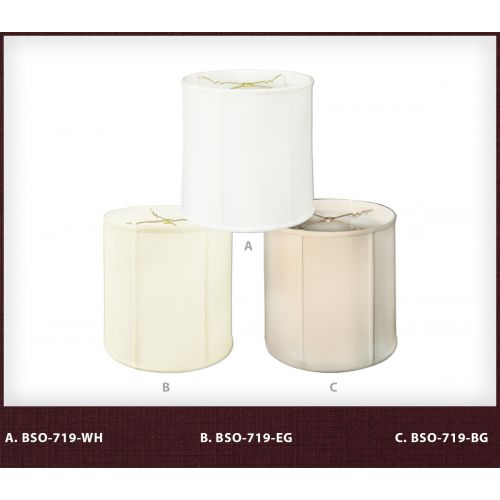  Royal Designs, Inc. Royal Designs Basic Drum Lamp Shade - White - 15 x 16 x 16 - BS-719-16WH