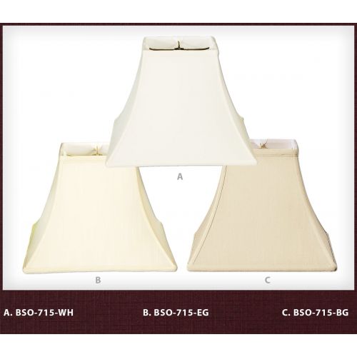  Royal Designs, Inc. Royal Designs Square Bell Basic Lamp Shade - White - 5 x 10 x 9