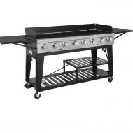 Royal Gourmet 8-Burner Liquid Propane Event Gas Grill, BBQ, Picnic, or Camping Outdoor, Black