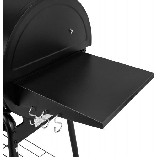  Royal Gourmet CC1830SC Charcoal Grill Offset Smoker with Cover, 811 Square Inches, Black, Outdoor Camping