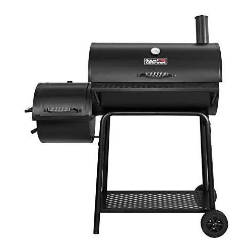  Royal Gourmet CC1830F Charcoal Grill with Offset Smoker, Black