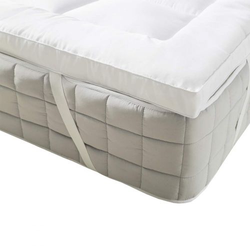  Royal Hotel Royal Plush Mattress Topper, Twin-XL, 2 Inches Hypoallergenic Overfilled Down Alternative Anchor Bands Mattress Topper