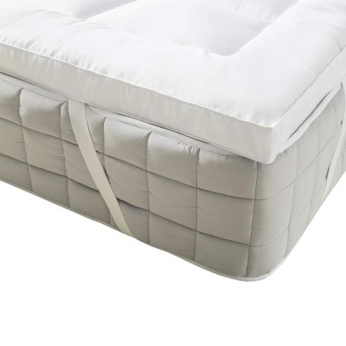  Royal Hotel Royal Plush Mattress Topper, Full, 3 Inches Hypoallergenic Overfilled Down Alternative Anchor Bands Mattress Topper