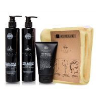 Curly Hair Shampoo and Conditioner Set Sulfate and Paraben Free Plus Microfiber Hair Towel and Leave in Conditioning by Royal Locks