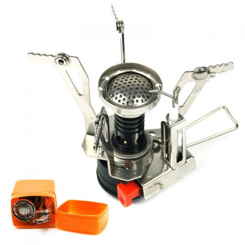  Royal Plush Portable Folding Outdoor Stove Cookware Gas Camping Stove Hiking Picnic BBQ Tank Cooker Furnace Mini