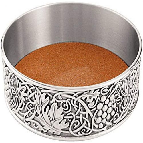  Royal Selangor 014524R William Morris Bottle Coaster, 4.7 x 1.3, Pewter